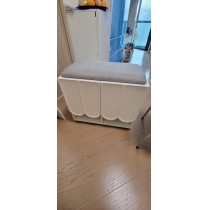 田園純白.象牙白系列 換鞋凳 60/80/100cm (IS8848)