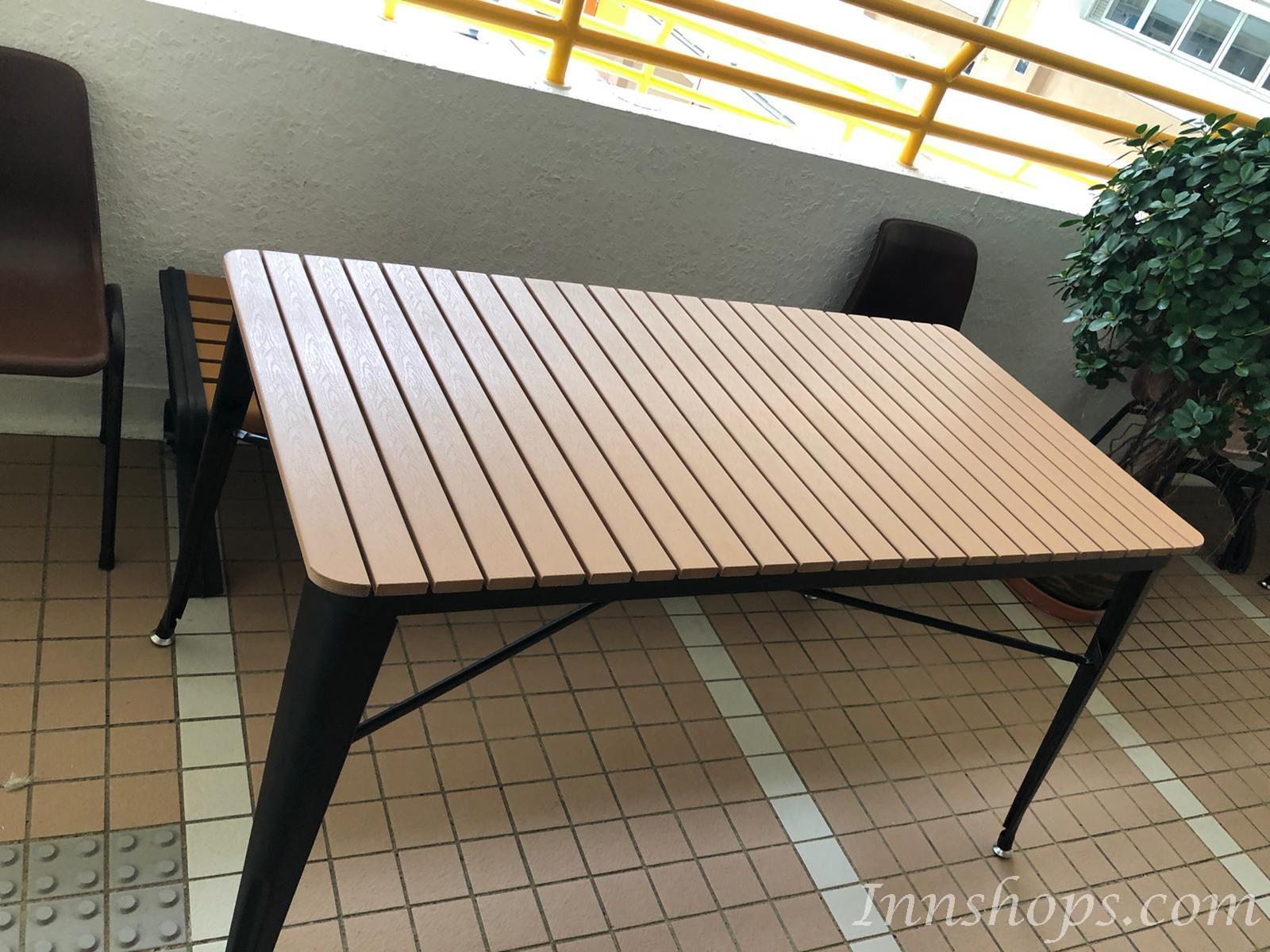 學校傢俬商業客戶訂購產品系列 戶外傢具塑木餐桌椅組合 (IS6922)