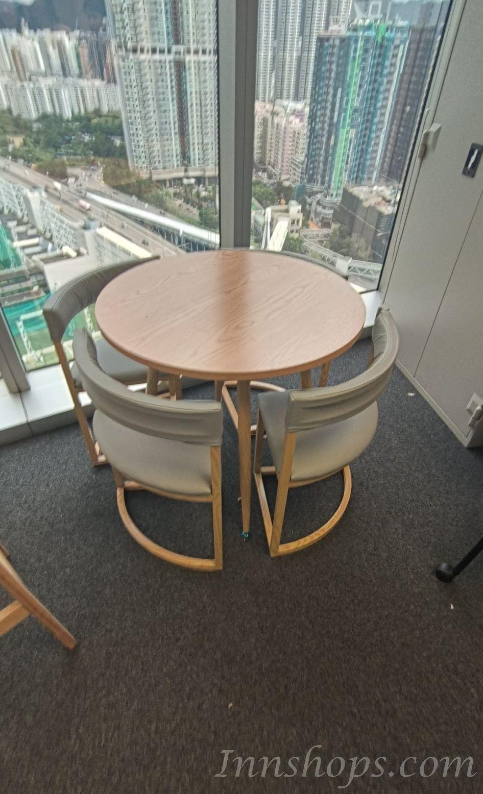 時尚系列 學校家具簡約小圓桌可收納桌椅子 80cm (IS8265)