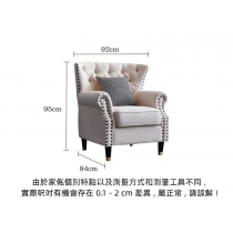 商業客戶訂購產品系列 歐式古典布藝梳化92cm/165cm/210cm(IS7063)