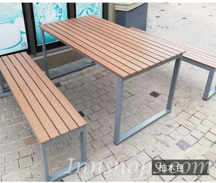 學校傢俬商業客戶訂購產品系列 戶外傢具塑木餐桌椅*150cm (IS6733)