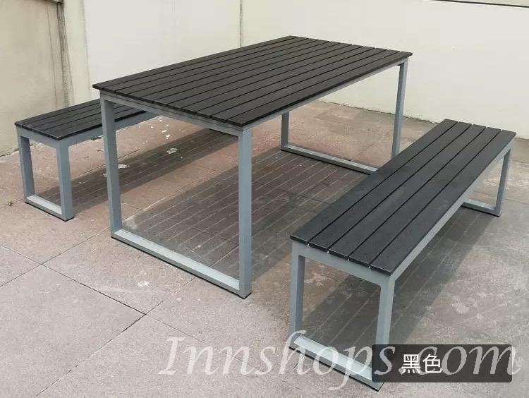 學校傢俬商業客戶訂購產品系列 戶外傢具塑木餐桌椅*150cm (IS6733)