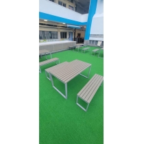 學校傢俬商業客戶訂購產品系列 戶外傢具塑木餐桌椅*150cm (IS6733)