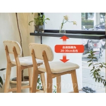 商業客戶訂購產品系列  橡膠木 Bar Chair 吧椅(IS6793)