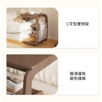 日式實木橡木 可移動 小桌子 邊几 茶几 40cm / 60cm (IS8065)