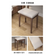 日式實木橡木 伸縮 書枱 梳妝枱 (連方櫈 / 梳妝椅) 100cm /120cm x 45cm x 126.5cm (IS8216)