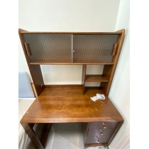 日式實木橡木系列 一體式書架 伸縮書枱 電腦枱100/120/140cm (IS8398)