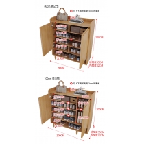 日式實木橡木 玄關櫃 儲物櫃 鞋櫃60cm/80cm/100cm (IS9014)