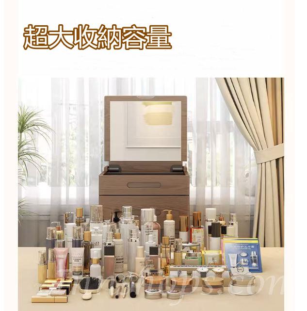 日式實木橡木 小型儲物梳妝台連梳妝櫈*48cm/60cm (IS7420)