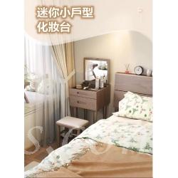 日式實木橡木 迷你小型梳妝台 送妝凳*40cm/50cm (IS7421)