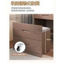 日式實木橡木 小型儲物梳妝台連梳妝櫈*48cm/60cm (IS7420)