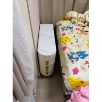 輕奢 岩板邊櫃邊几 夾縫窄置物櫃小茶几*50/60/80cm (IS8684)