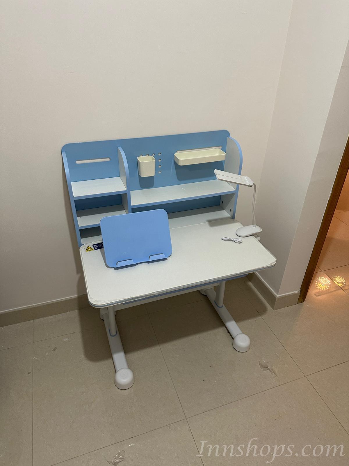 兒童皇國 學校家具 可升降 書台椅桌子套裝80cm（IS8467）