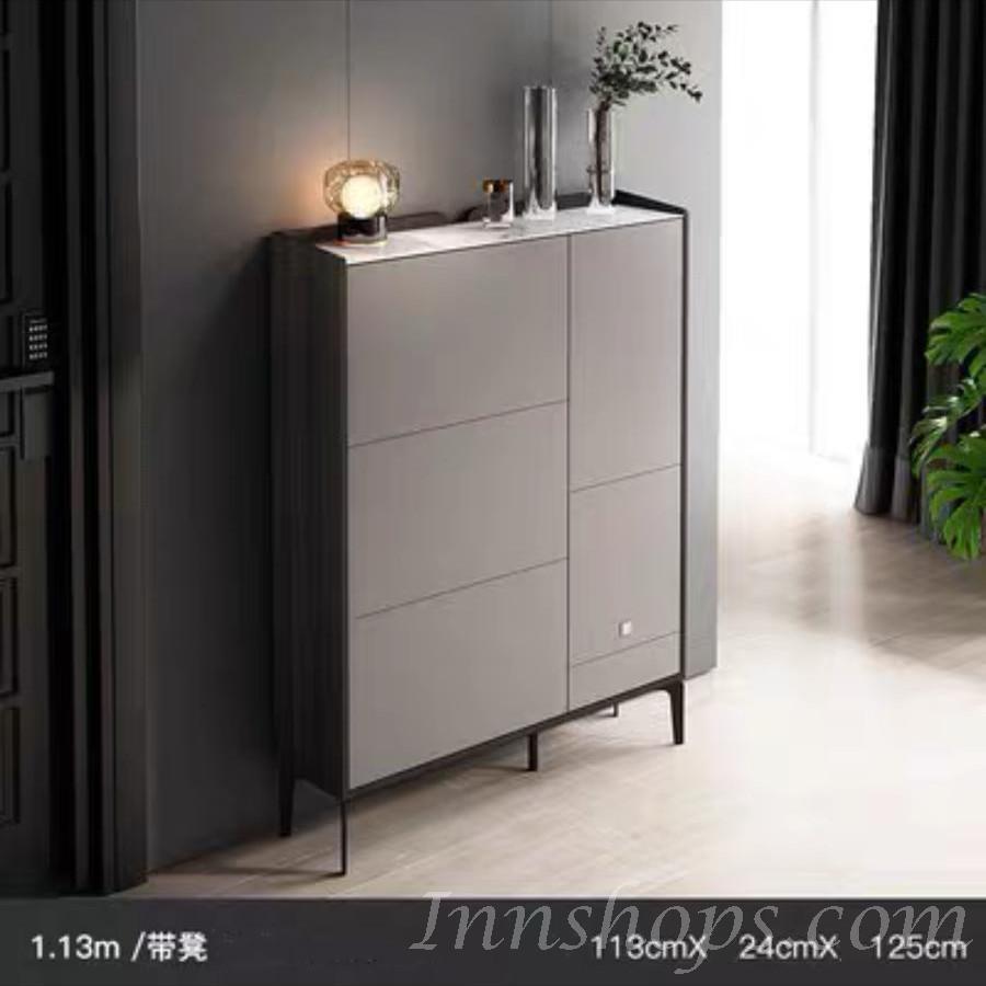 北歐現代 超薄大容量 換鞋凳 置物櫃 鞋櫃 60/83/93/113/133/143cm (IS8583)