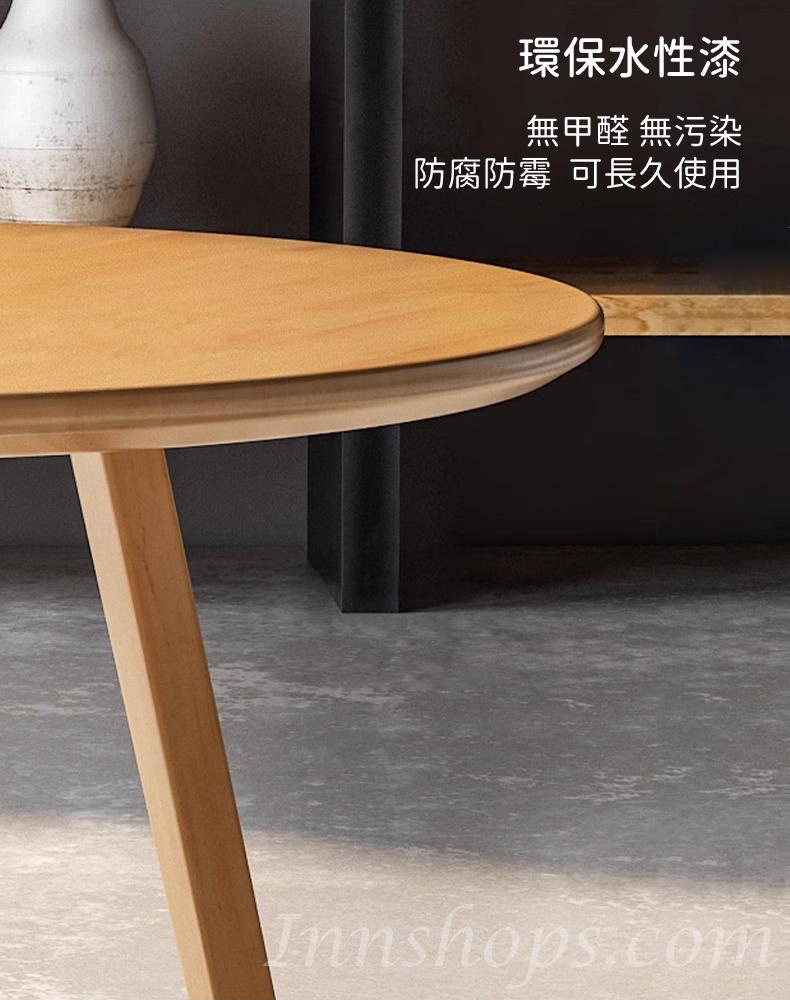  日式實木橡木系列 圓型 餐枱餐椅 組合 直徑60cm/70cm/80cm/90cm/100cm/120cm x 75cm (IS9045)