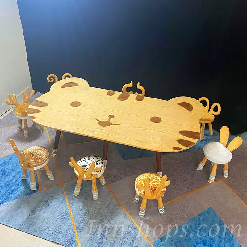 學校傢私兒童傢私系列 可愛動物 造型枱 動物櫈 140cm/180cm/120cm/100cm x 100cm/120cm/60cm/50cm x 50cm (IS9049)