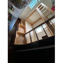 北歐實木系列 白橡木油壓碌架床*可訂造呎吋(不包床褥) (IS7251)