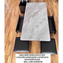 北歐升降茶几餐枱兩用 折疊飯枱伸縮多功能茶几創意儲物櫃 80/100/120cm (IS7542)