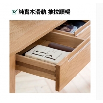 北歐實木紅橡木 小戶型書桌 全實木書桌 電腦枱(胡桃色)*80cm/100cm/120cm/140cm/160cm (IS9047)