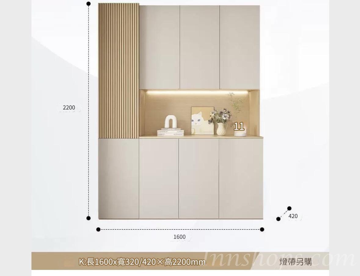田園純白 象牙白系列多用途儲物/餐邊中空櫃 多個款式 (IS8803)
