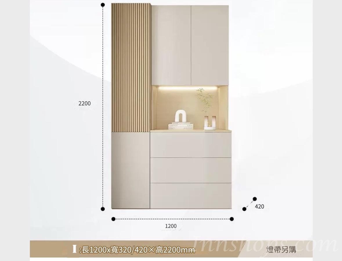 田園純白 象牙白系列多用途儲物/餐邊中空櫃 多個款式 (IS8803)