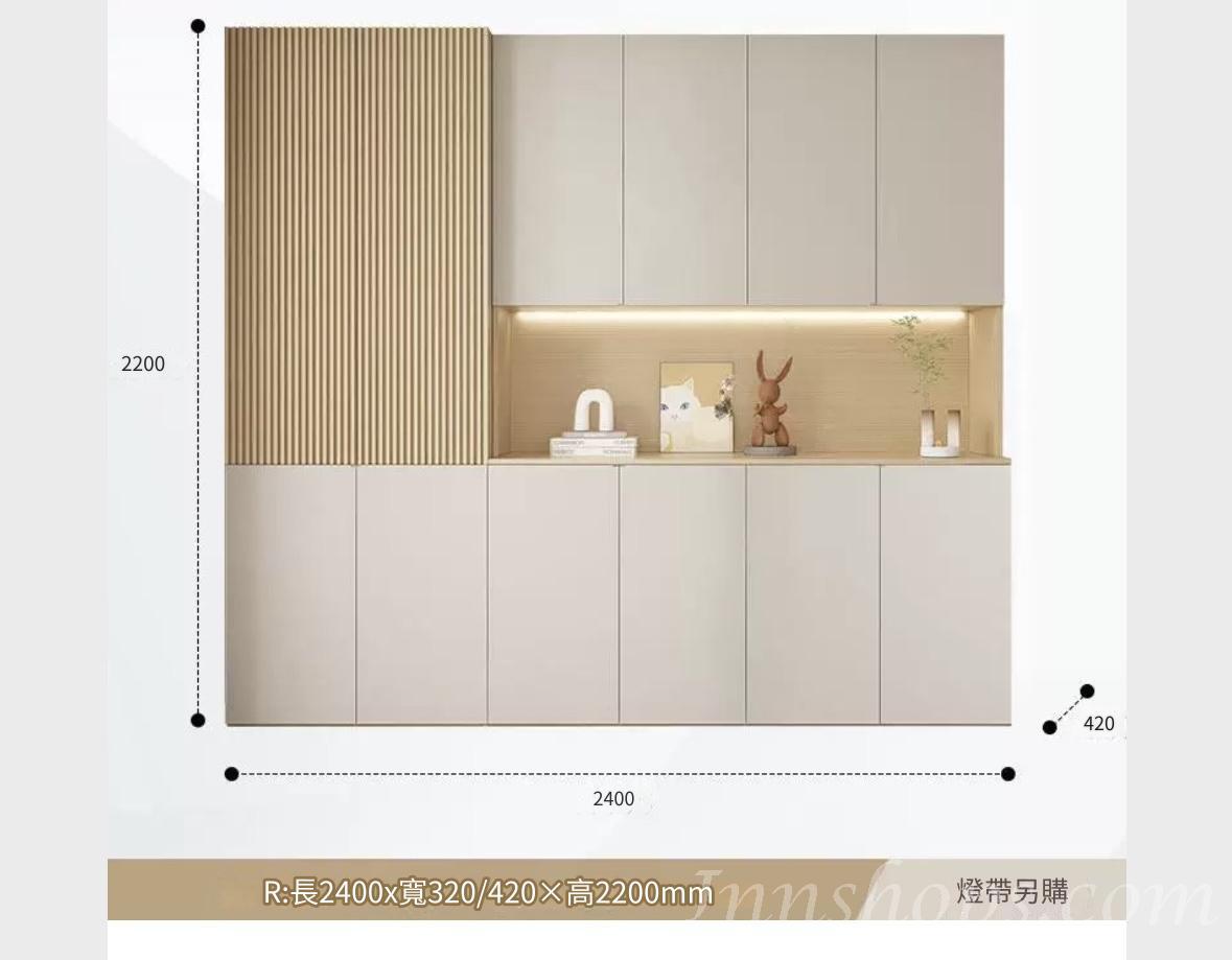 田園純白 象牙白系列多用途儲物/餐邊中空櫃 多個款式 (IS8803)