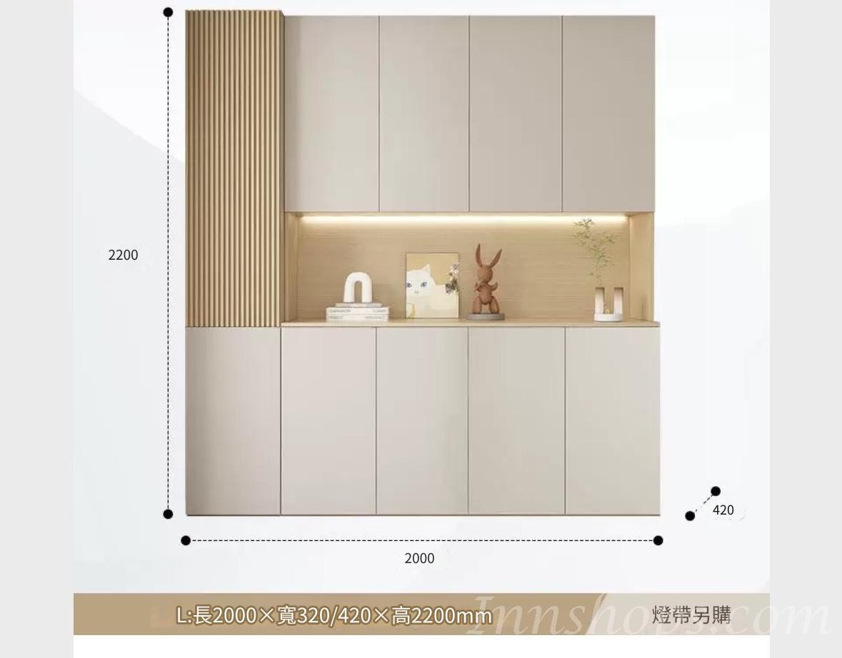 田園純白 象牙白系列多用途儲物/餐邊中空櫃 多個款式 (IS8803)
