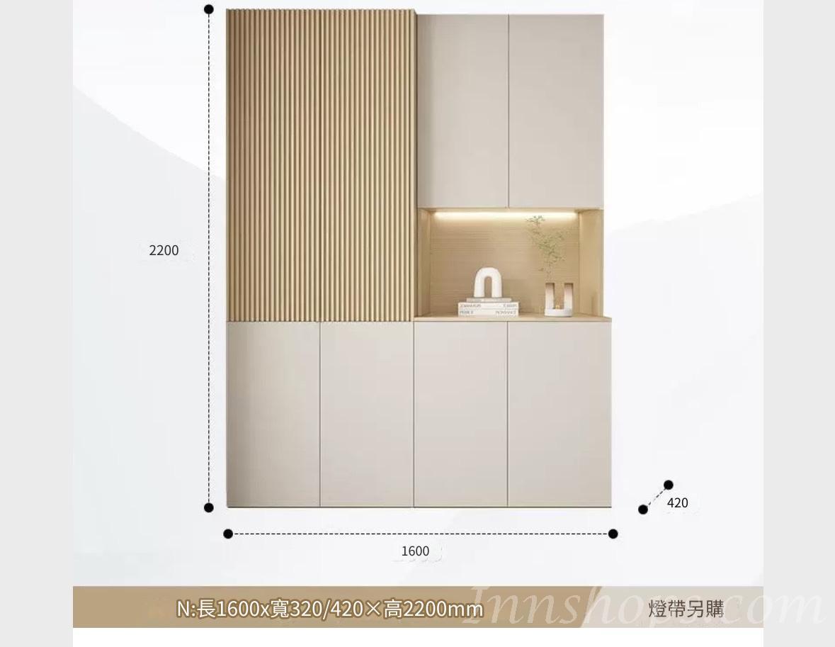 田園純白 象牙白系列多用途儲物/餐邊中空櫃 多個款式 (IS8803)