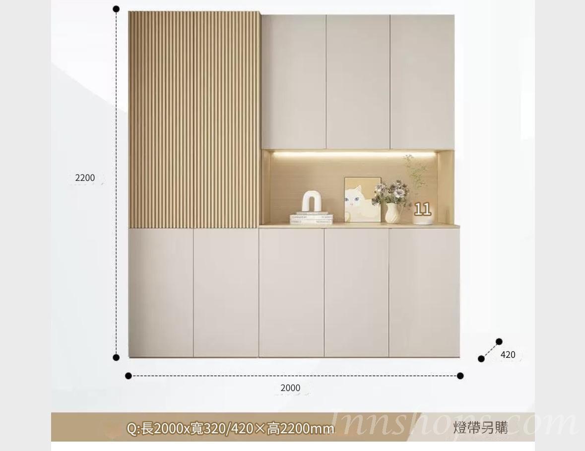 田園純白 象牙白系列多用途儲物/餐邊中空櫃 多個款式 (IS8803)