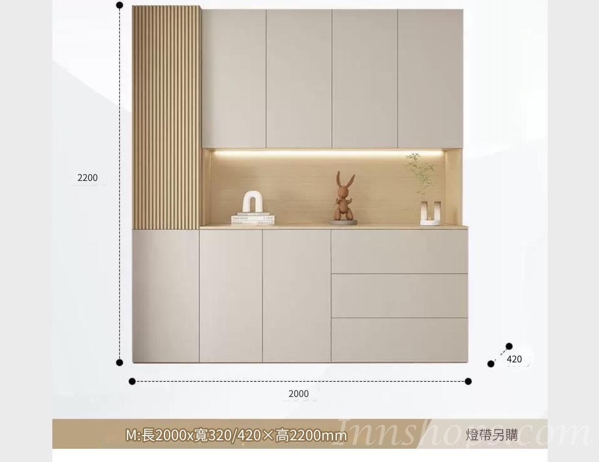 田園純白 象牙白系列多用途儲物/餐邊中空櫃 多個款式 (IS8803)