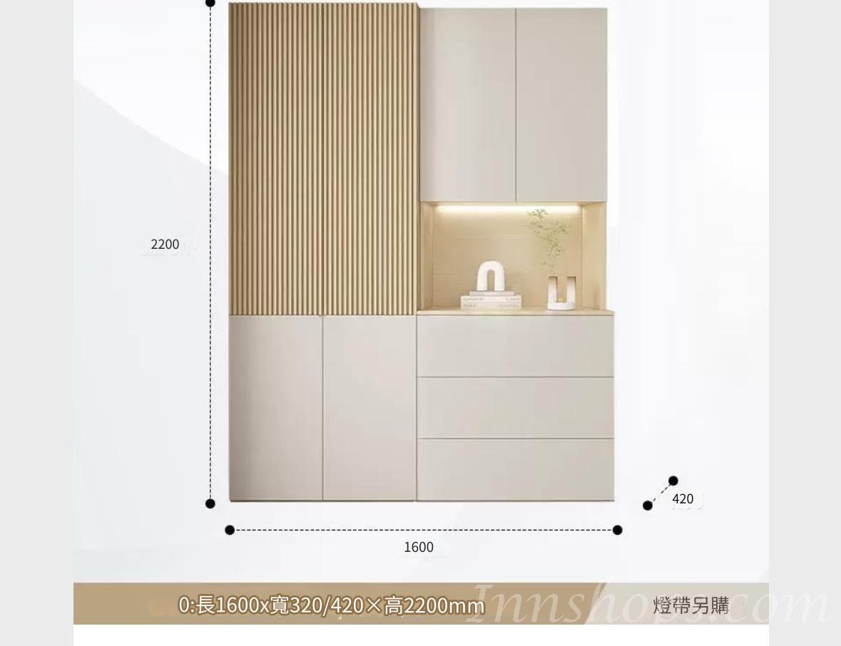 田園純白 象牙白系列多用途儲物/餐邊中空櫃 多個款式 (IS8803)