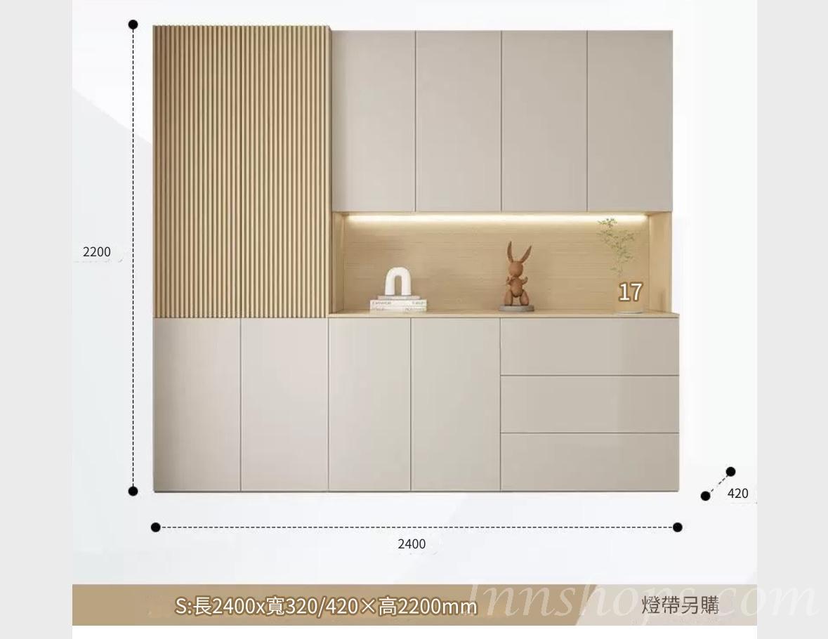 田園純白 象牙白系列多用途儲物/餐邊中空櫃 多個款式 (IS8803)