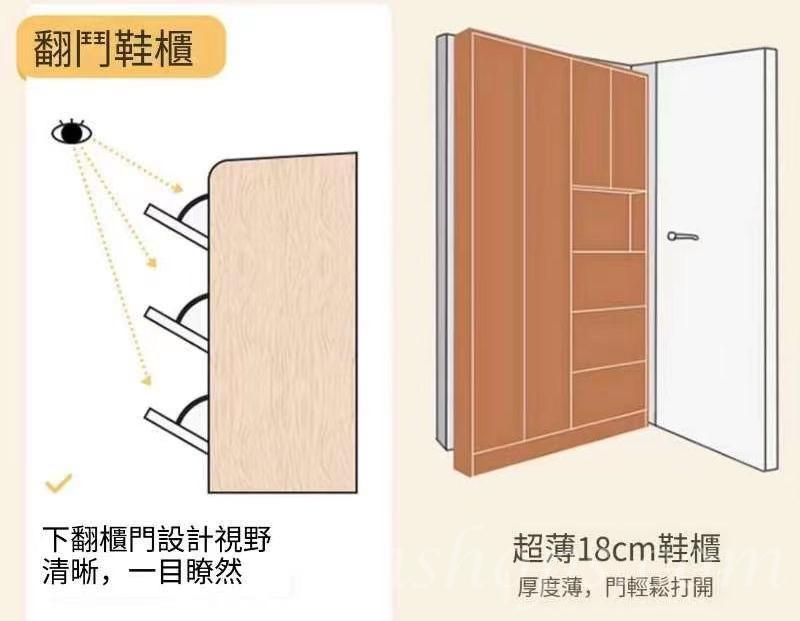 田園純白.象牙白 大容量 超薄 鞋櫃 翻斗 玄關櫃 60cm/80cm/100cm/120cm/140cm/160cm*180cm*220cm (IS9078)