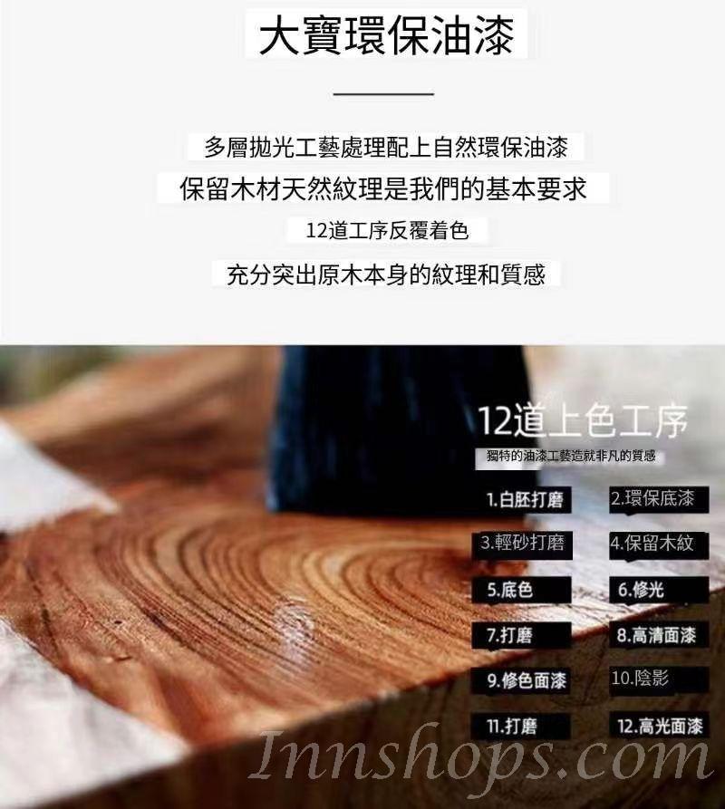 美式實木電視櫃 胡桃色客廳簡約茶几電視櫃酒櫃組合*150cm/180cm/200cm (IS9082)