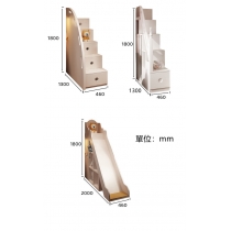 兒童多功能上床  小朋友床  高架床120cm/135cm/150cm(不包床褥)（IS7917）