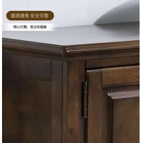 美式實木電視櫃 胡桃色客廳簡約茶几電視櫃酒櫃組合*150cm/180cm/200cm (IS9082)