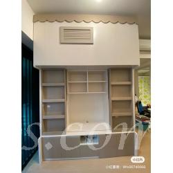 訂造傢俬 電視櫃組合儲物床 工人姐姐床 *可訂做呎吋(不包床褥)(IS6353)