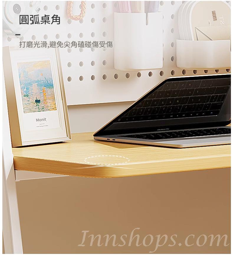 可折叠洞洞板電腦台 書枱 書桌60cm/80cm/100cm*48cm*136.5 (IS9100)