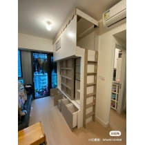 訂造傢俬 電視櫃組合儲物床 工人姐姐床 *可訂做呎吋(不包床褥)(IS6353)