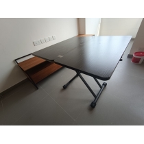 時尚系列 多功能可移動 折疊升降茶几餐桌兩用 80/90/100cm (IS8261)hold