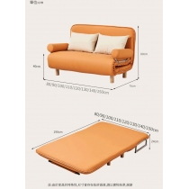 時尚折疊 猫爪皮 科技布 梳化床 80cm/90cm/100cm/110cm/120cm/130cm/140cm/150cm(IS8447)