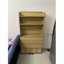 (陳列品 全白 50cm $699) 時尚系列 連書架 摺疊 書枱 電腦枱50cm/80cm(IS8456)