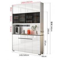 意式氣派系列 儲物 餐邊櫃120cm/140cm/160cm/175cm/200cm/220cm*40cm*87cm/200cm/240cm (IS9125)