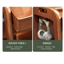 日式實木橡木 洞洞板可升降書桌 書枱 電腦枱*80cm/100cm/120cm/140cm (IS9130)