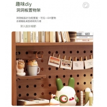 日式實木橡木 洞洞板可升降書桌 書枱 電腦枱*80cm/100cm/120cm/140cm (IS9130)