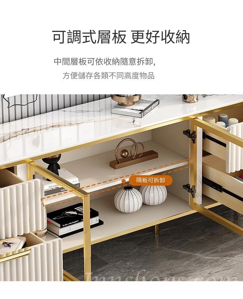 意式氣派系列 岩板 電視櫃 梳妝枱 一體式組合203cm/223cm*40cm*142cm,140cm/160cm*40cm*60cm,83cm*40cm*142cm (IS9164)