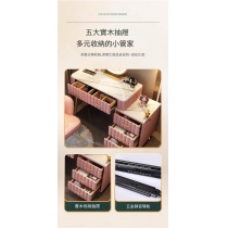北歐梳妝枱化妝桌帶燈鏡 化妝檯送梳妝凳(IS7779)