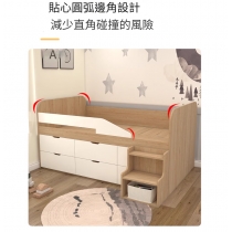 兒童皇國 儲物雙層櫃桶 組合床 小朋友床 (不包床褥)(IS8320)100cm/120cm/135cm/150cm/180cm  (不包床褥)(IS8320)