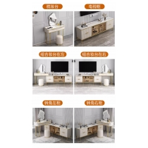 意式氣派系列 岩板 電視櫃 梳妝枱 一體式組合203cm/223cm*40cm*142cm,140cm/160cm*40cm*60cm,83cm*40cm*142cm (IS9164)