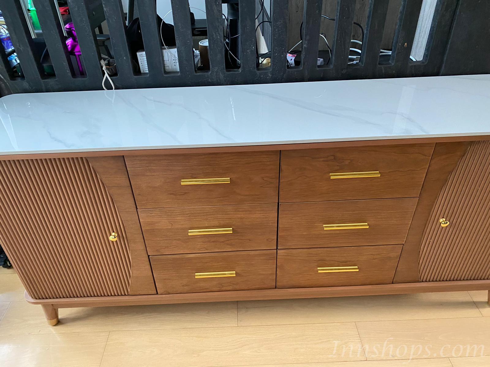 Chinese style 新中式 餐邊櫃 酒櫃 客廳輕奢儲物櫃 100cm / 120cm / 140cm / 160cm / 180cm (IS0014)